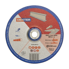 DEXTER ABRASIVE DISC FOR METAL/INOX 230X6 MM