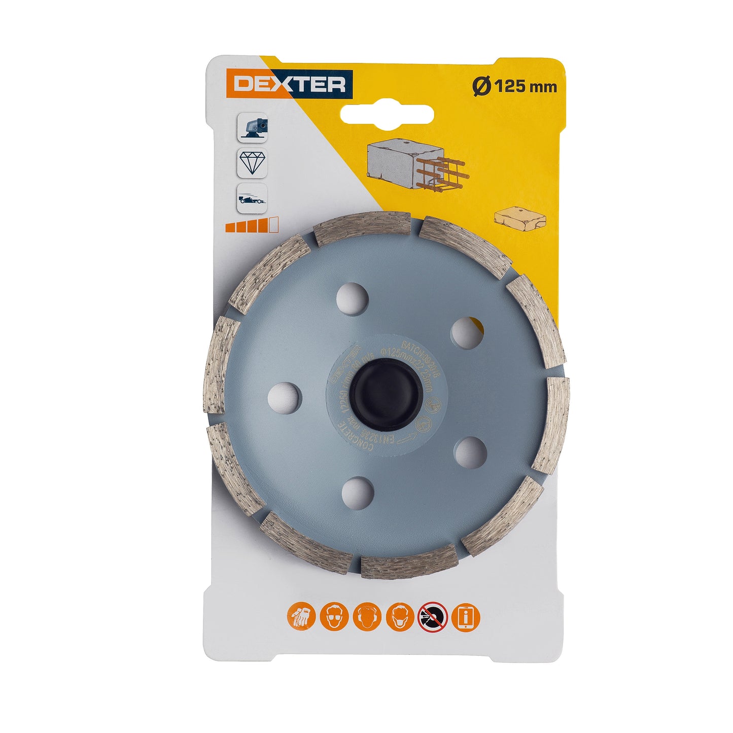 DEXTER DIAMOND BLADE FOR CONCRETE 125X1