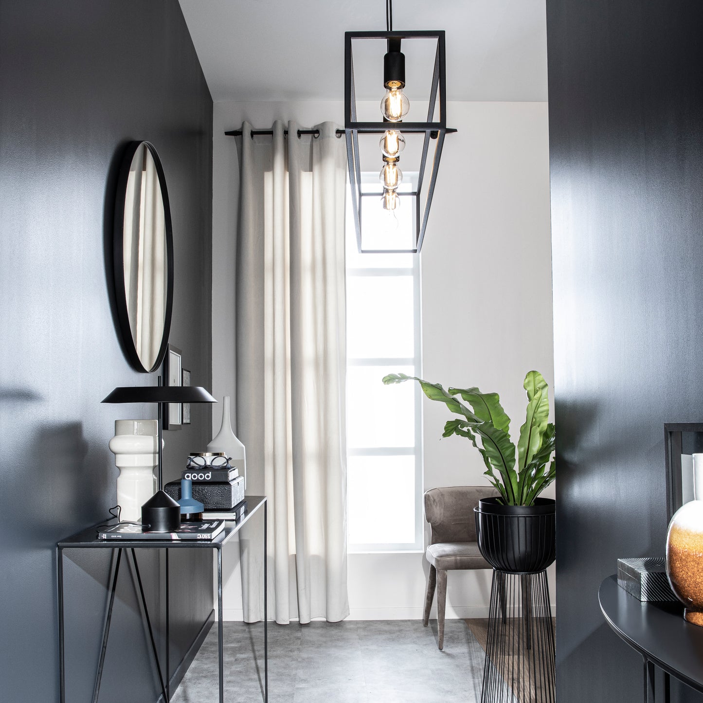 Beige opaque dubbo curtain 200x280cm webbing and hidden loop