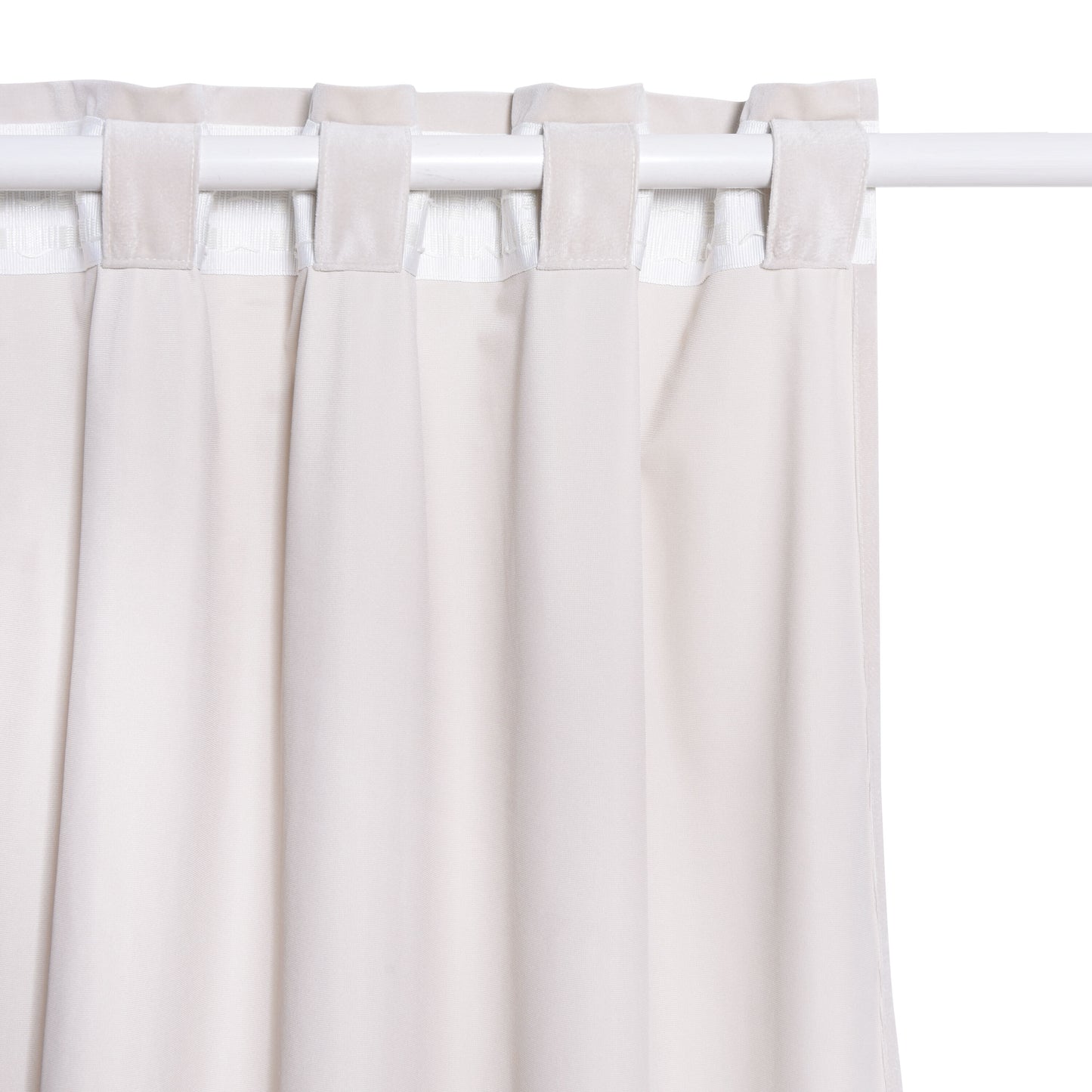 Beige opaque dubbo curtain 200x280cm webbing and hidden loop