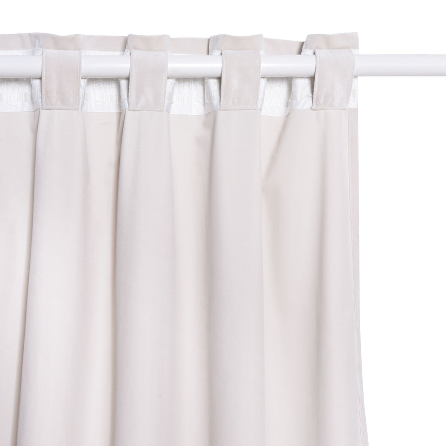 Beige opaque dubbo curtain 200x280cm webbing and hidden loop
