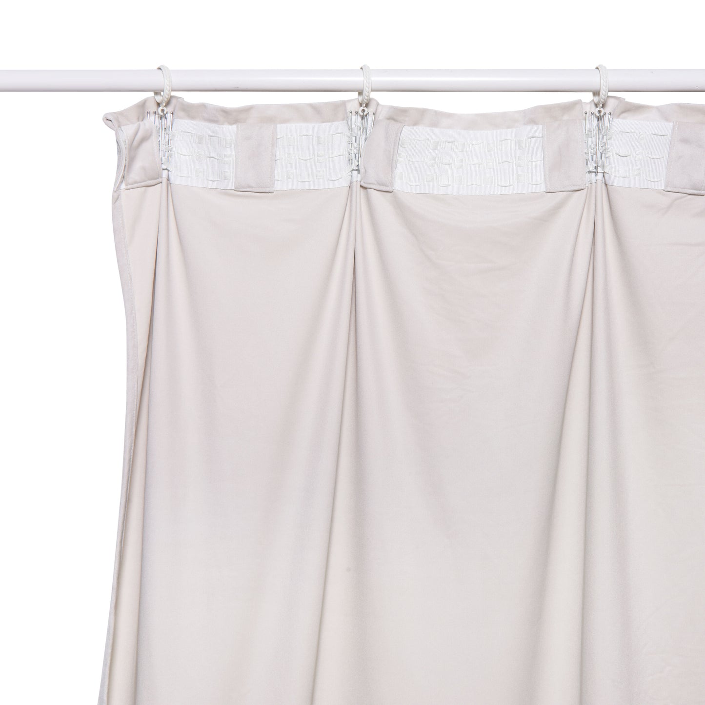 Beige opaque dubbo curtain 200x280cm webbing and hidden loop