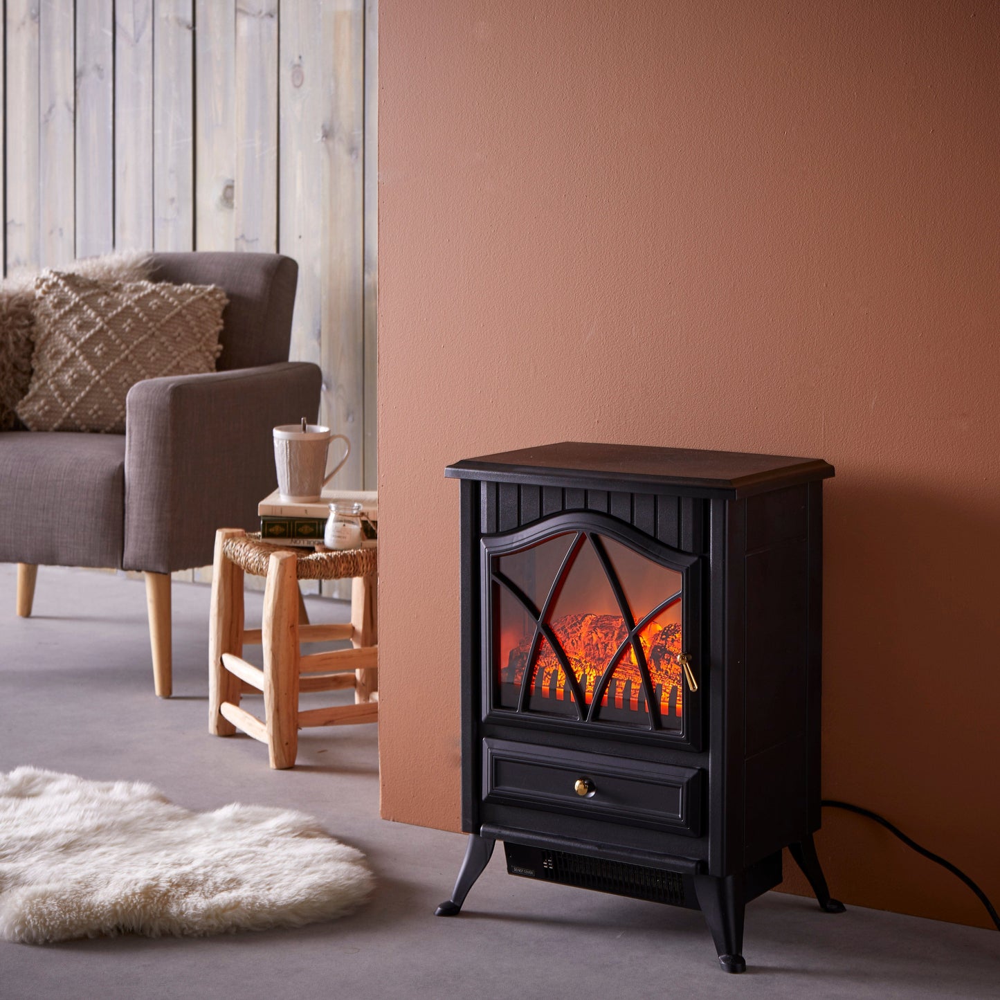 Bricocenter FLUX 2 ELECTRIC STOVE 2 POWER 0.9/1.85 KW THERMOSTAT