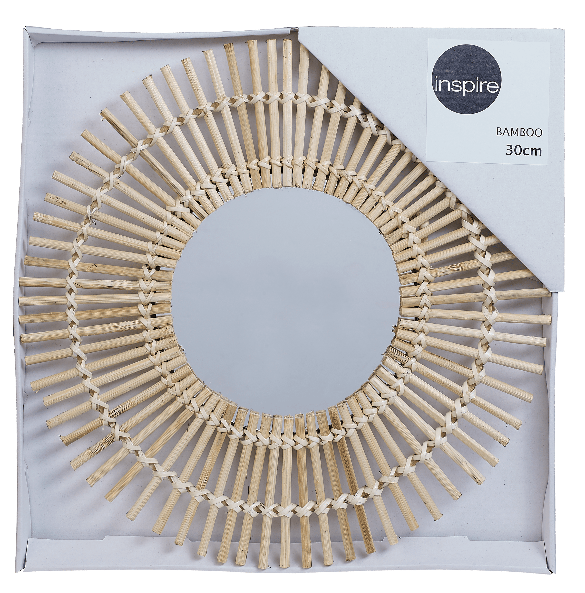 Bricocenter NATURAL BAMBOO MIRROR D 30CM