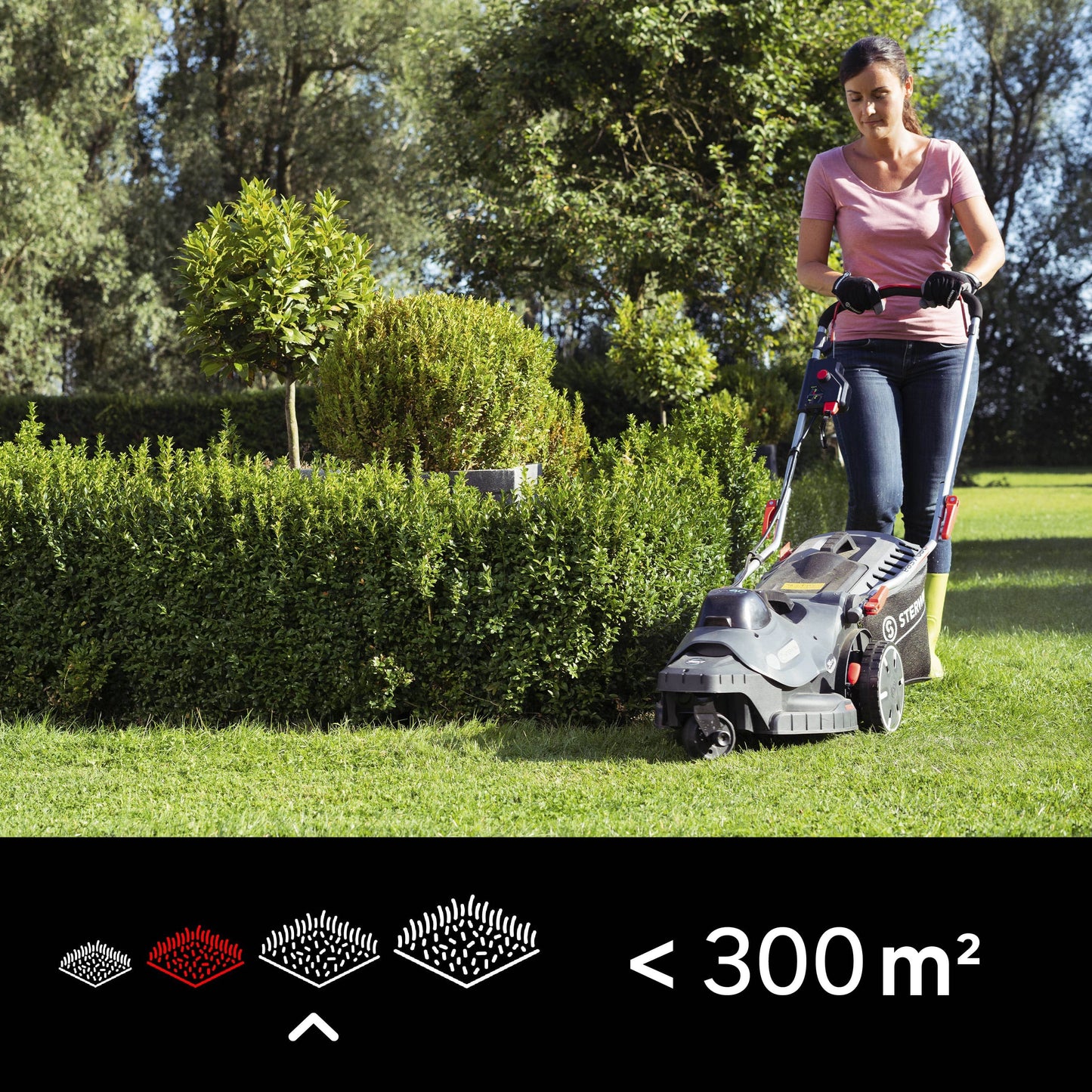 Bricocenter STERWINS 36CM CORDLESS LAWN MOWER WITH BATTERY AND CHARGER KIT UP40