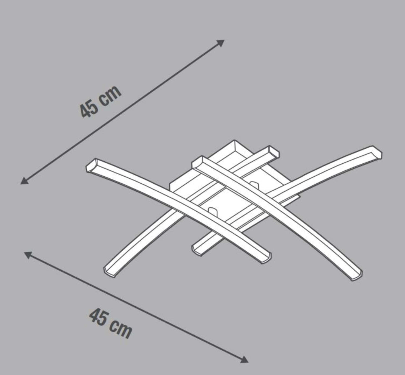 Bricocenter BERYL PLASTIC CEILING LAMP D45 LED NATURAL LIGHT
