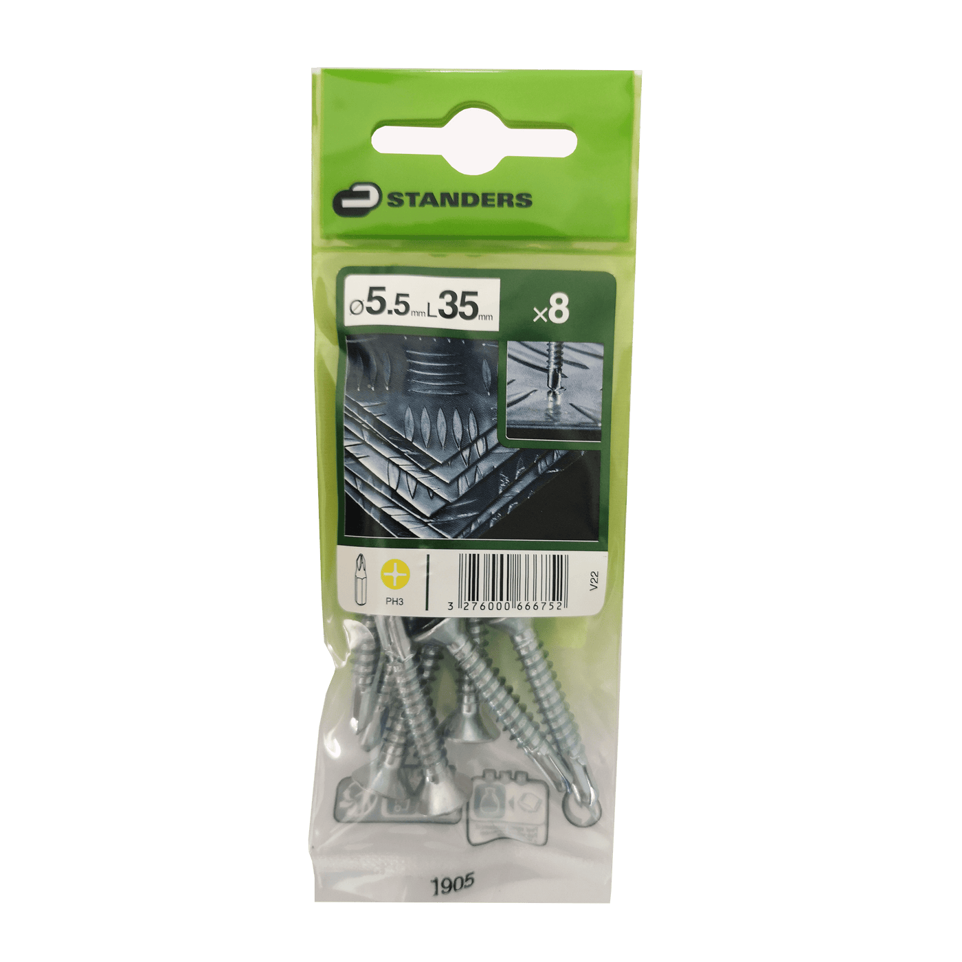 COUNTERSUNK HEAD SCREWS FOR METAL AUTOPERFO