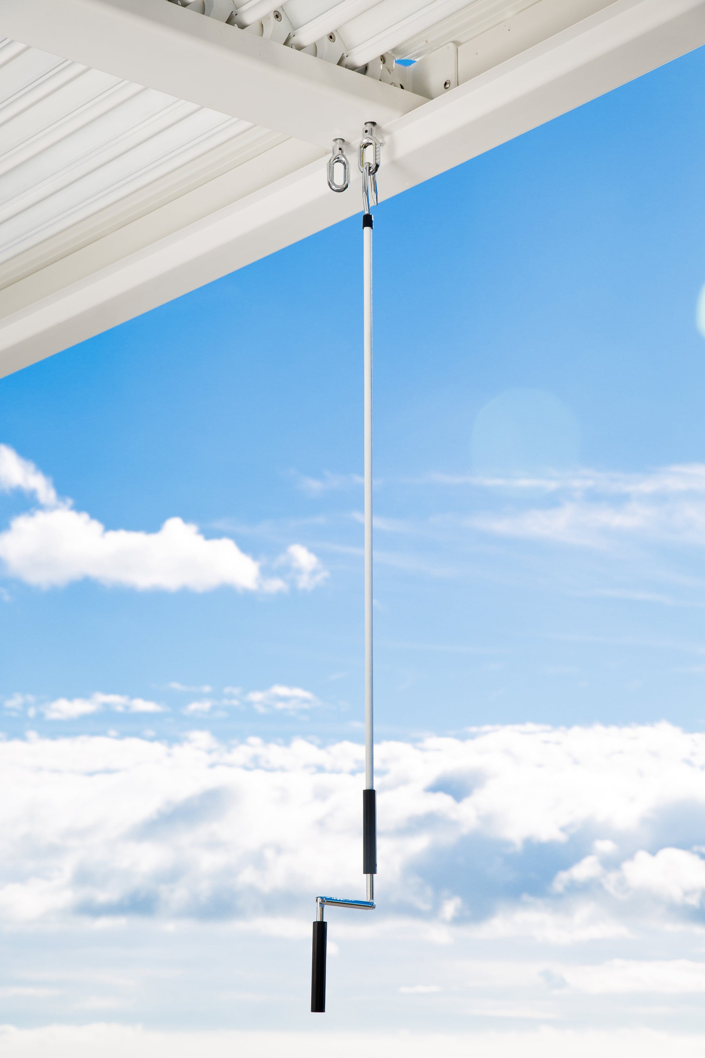 Bricocenter BRICOCENTER Persea Nazerial pergola in white aluminum 3.2x3.6 m