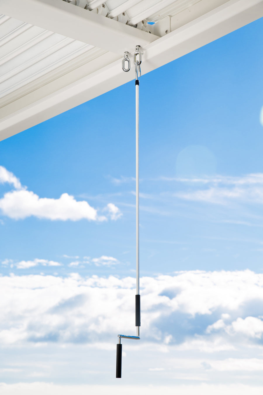 Bricocenter BRICOCENTER Persea Nazerial pergola in white aluminum 3.2x3.6 m