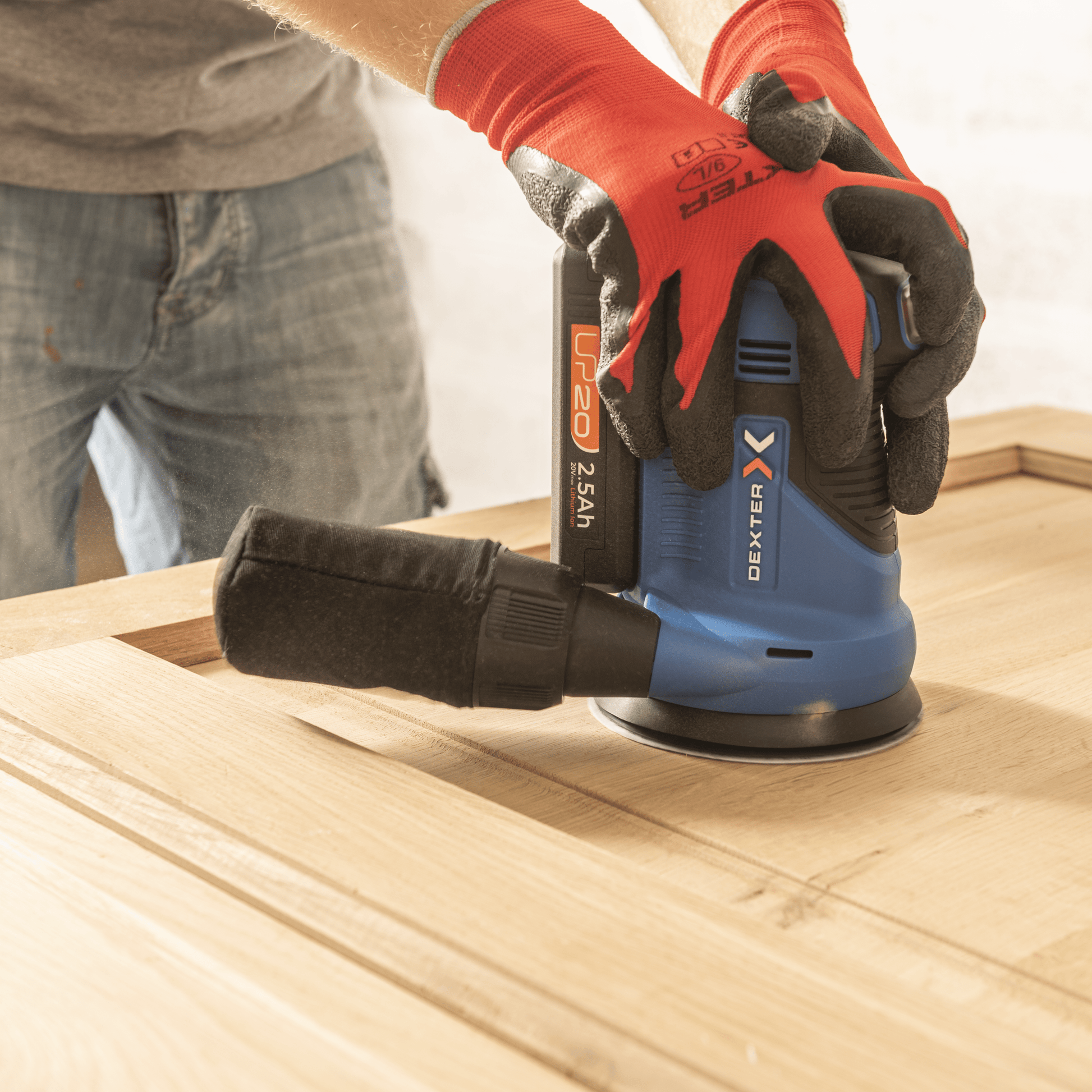 Bricocenter DEXTER 20V RANDOM ORBITAL SANDER WITHOUT BATTERY