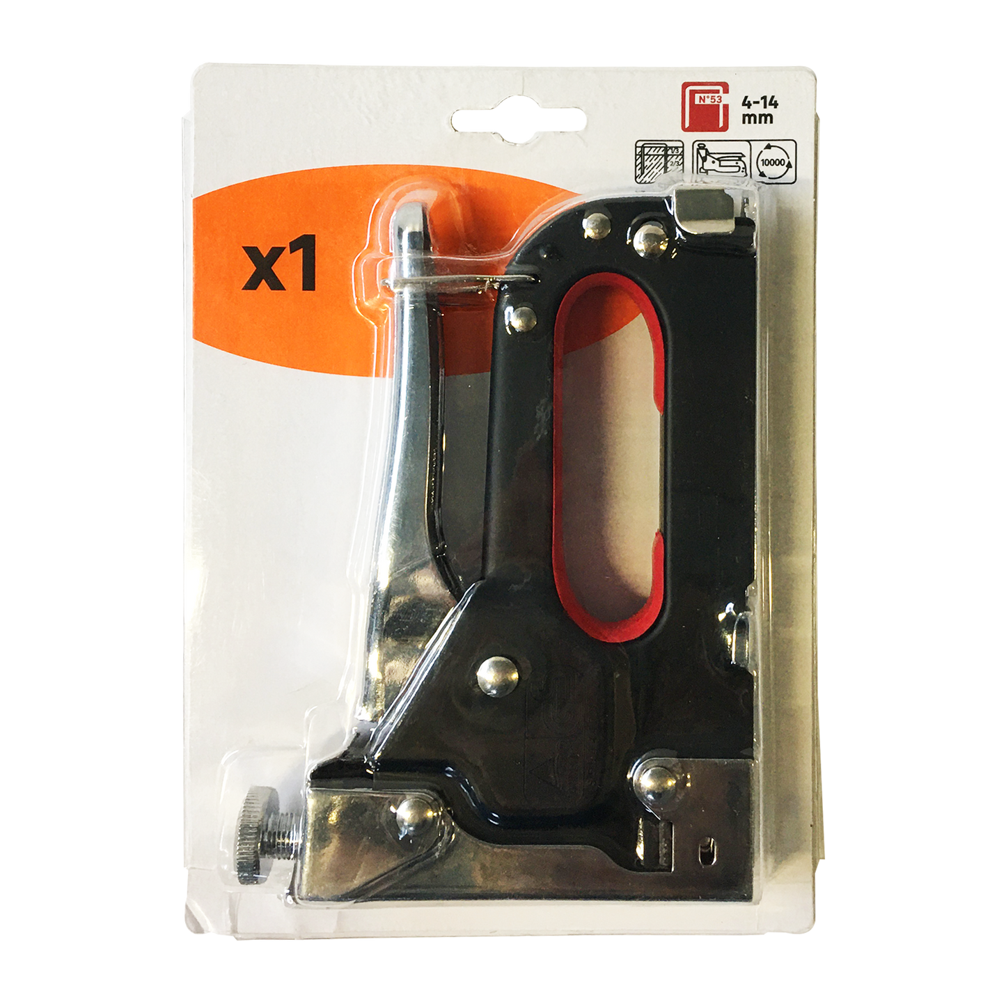 MULTIPURPOSE MANUAL PLASTIC STAPLER,FOR STAPLES FROM 4 TO 14 MM