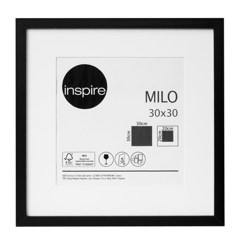 Milo frame 30x30 cm wood black