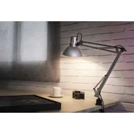 STUDIO LAMP ARQUITECTO SILVER H60 E27=60W WITH CLAMP
