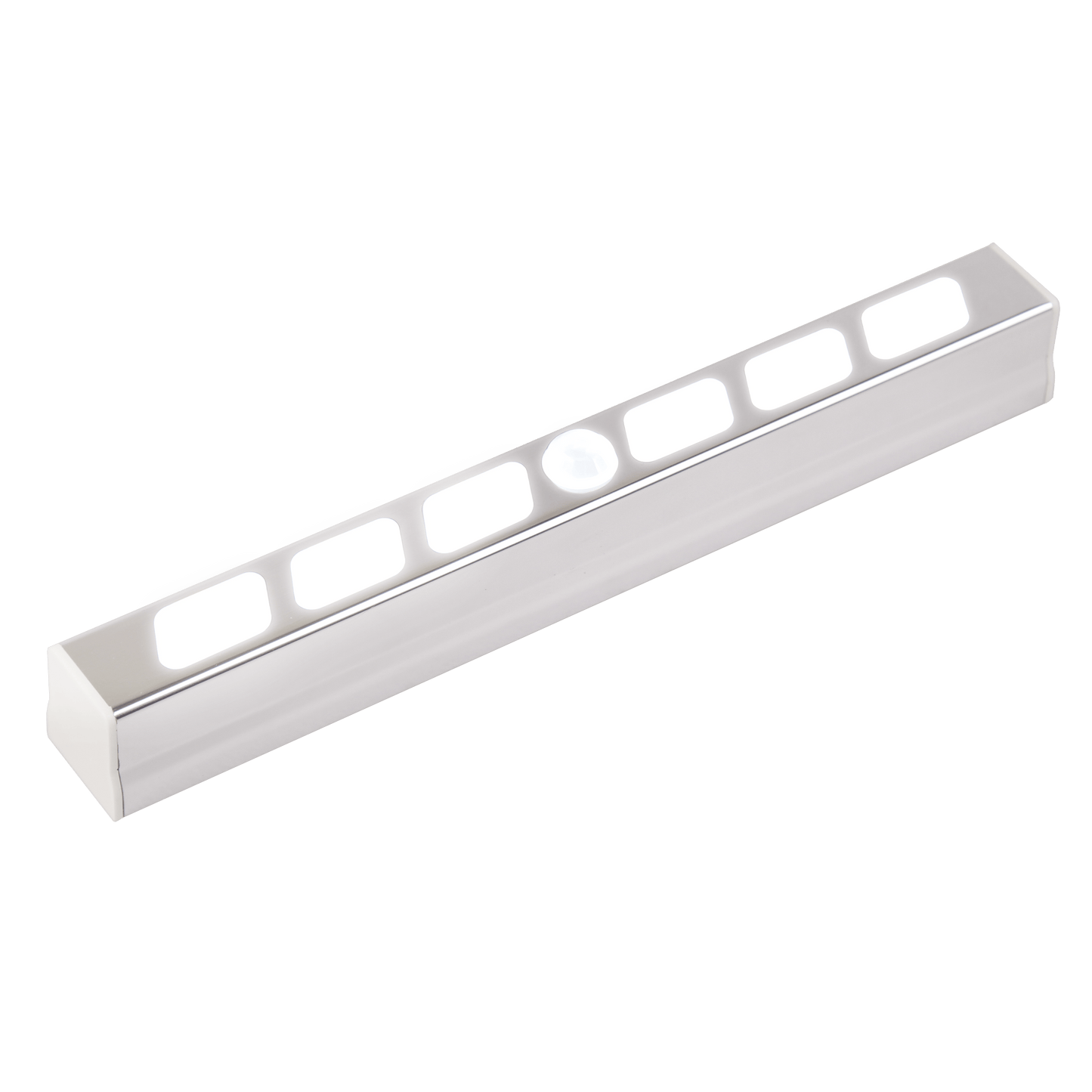 Bricocenter BARRA MERIDA 20 CM PLASTICA SILVER LED LUCE NATURALE CON BATTERIA CON SENSORE DI MOVIMENTO