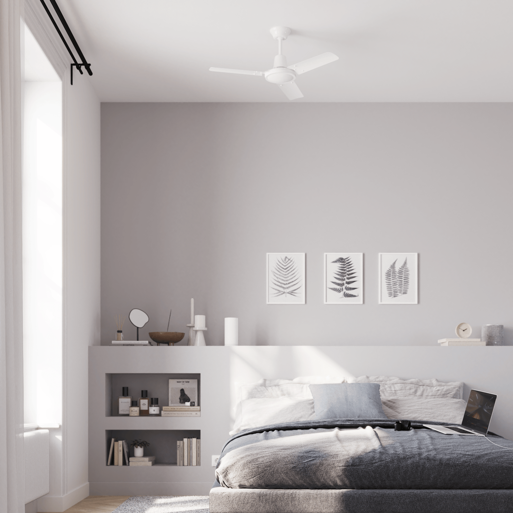 Bricocenter VENTILATORE DA SOFFITO SAIPAN 3 PALE D91 SENZA LUCE BIANCO