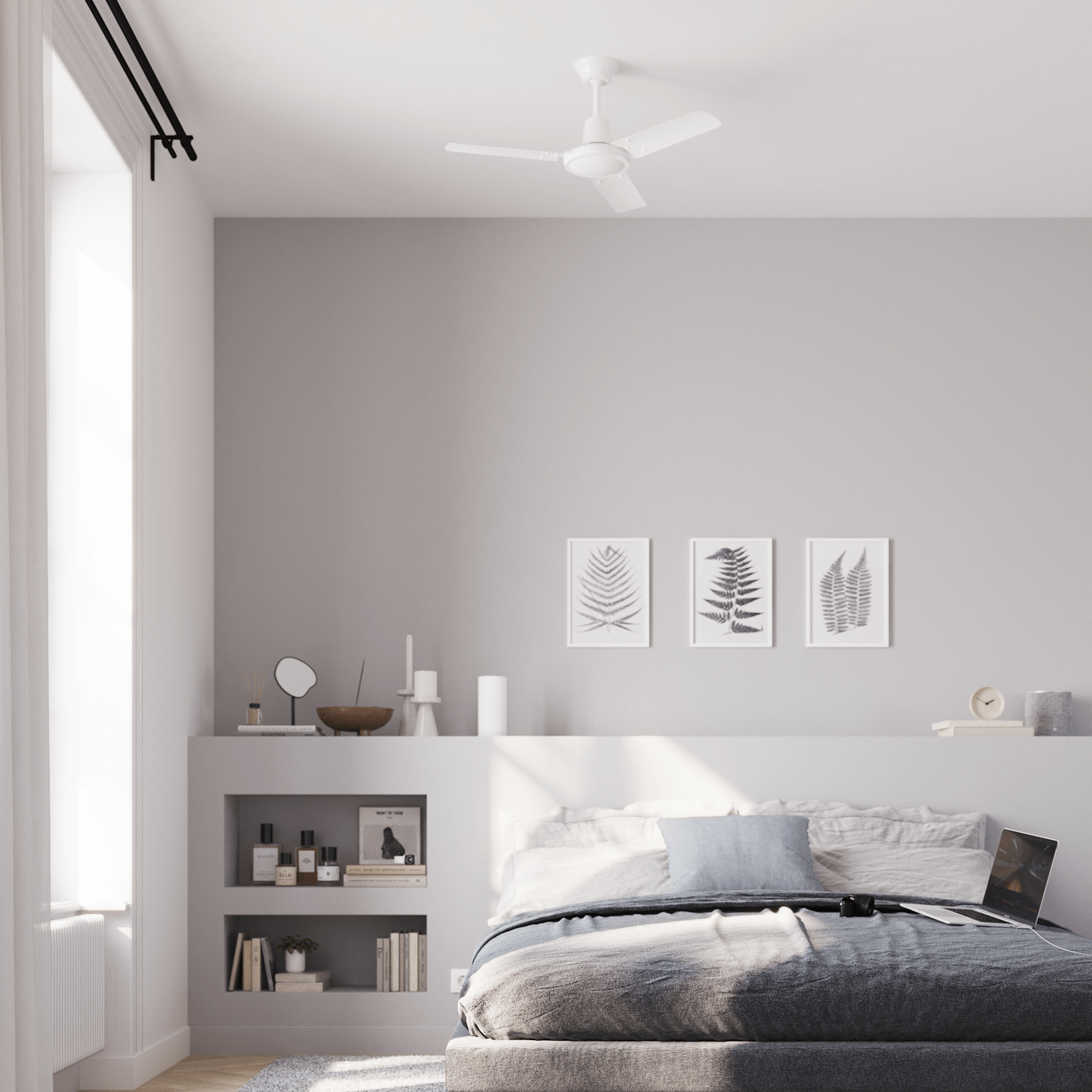 Bricocenter VENTILATORE DA SOFFITO SAIPAN 3 PALE D91 SENZA LUCE BIANCO