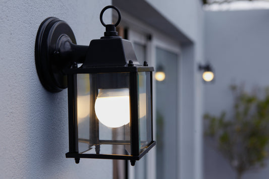SANBOI ALUMINUM DESCENDING WALL SCONCE BLACK 15X11X22CM E27=40W IP44