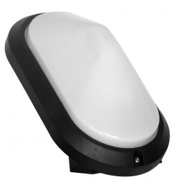 BLACK PLASTIC GRADAR FLOOR LIGHT 26.5X15x16 CM E27=40W IP44