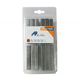 DEXTER FLAT WIRE STAPLES M.53/8-10-12-14MM STEEL