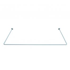 SHOWER CURTAIN ROD 3-SIDED L 90X175X90 CM WHITE