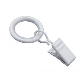 10 ANELLI CON CLIP BIANCO