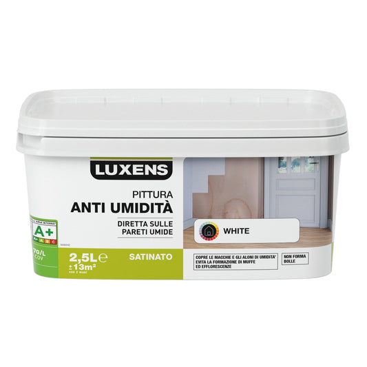 Bricocenter PITTURA BIANCA ANTI-UMIDITA' LUXENS 2,5LT