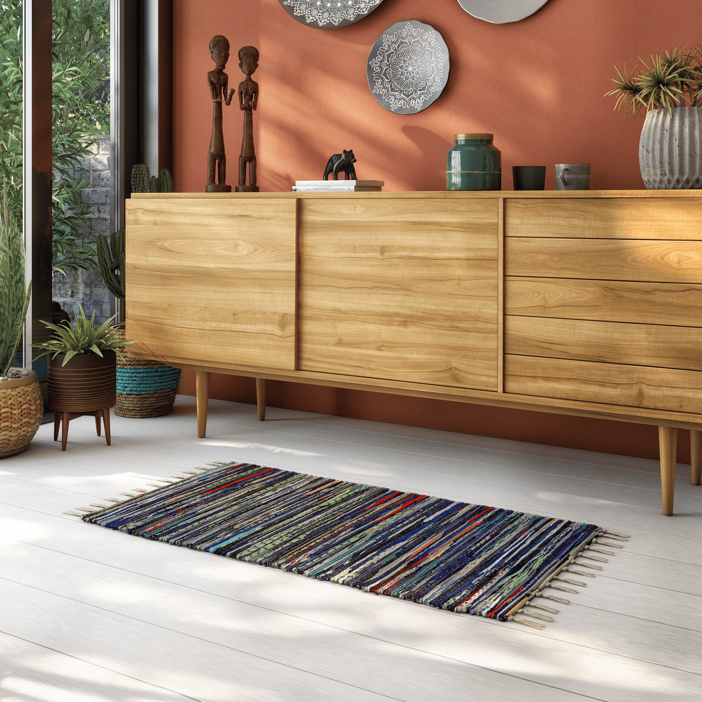Neis mat, 55 x 110 cm, multicoloured cotton