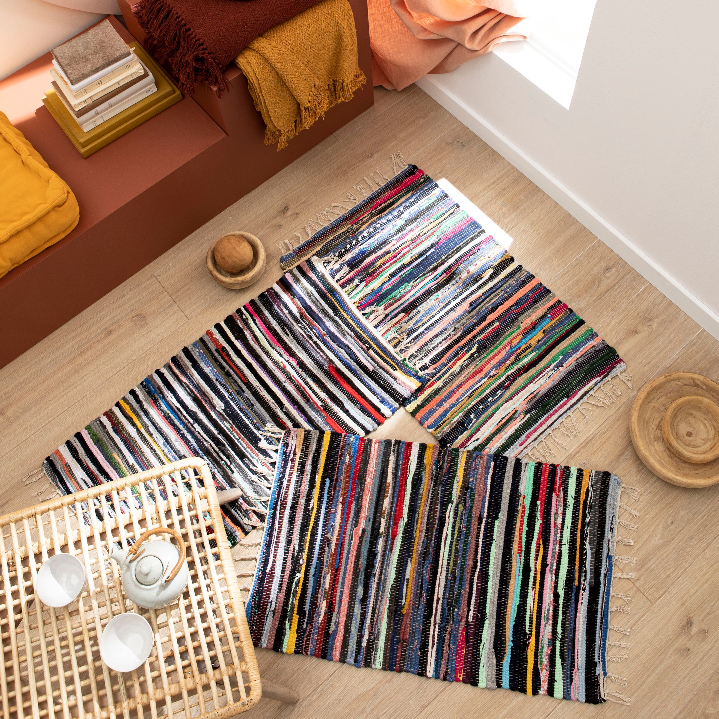 Neis mat 50x80 multicoloured cotton
