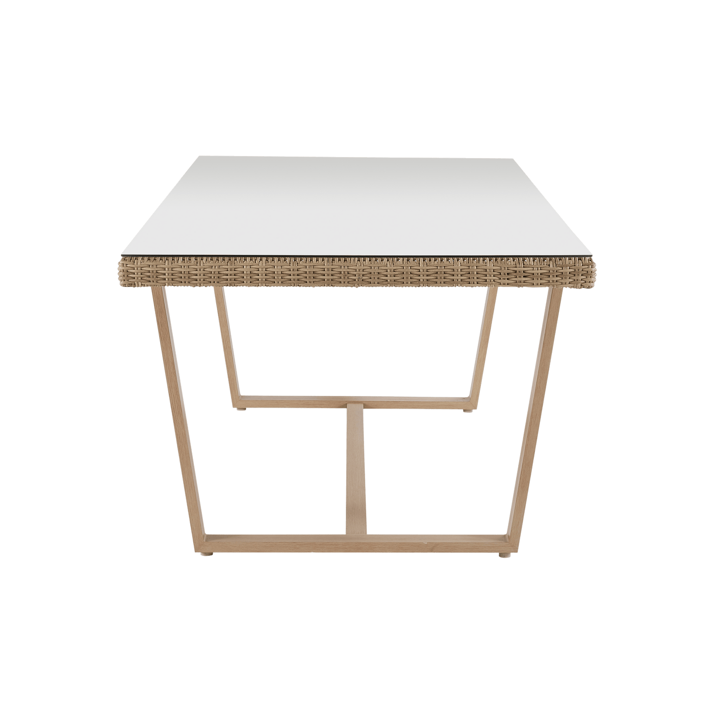 Bricocenter TAVOLO MEDENA NATERIAL 100X200X74 MIDOLLINO SINTETICO ALLUMINIO E VETRO