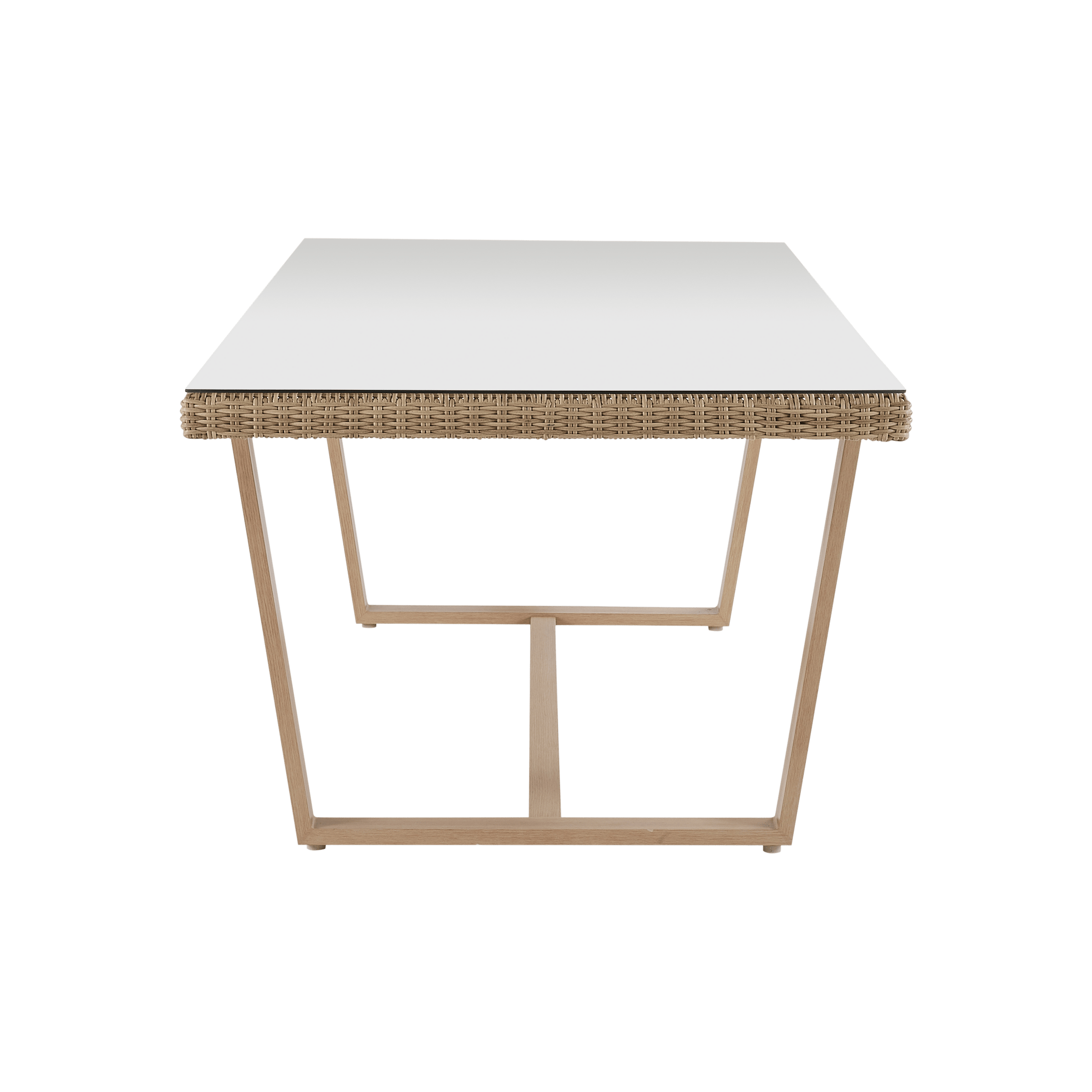 Bricocenter TAVOLO MEDENA NATERIAL 100X200X74 MIDOLLINO SINTETICO ALLUMINIO E VETRO