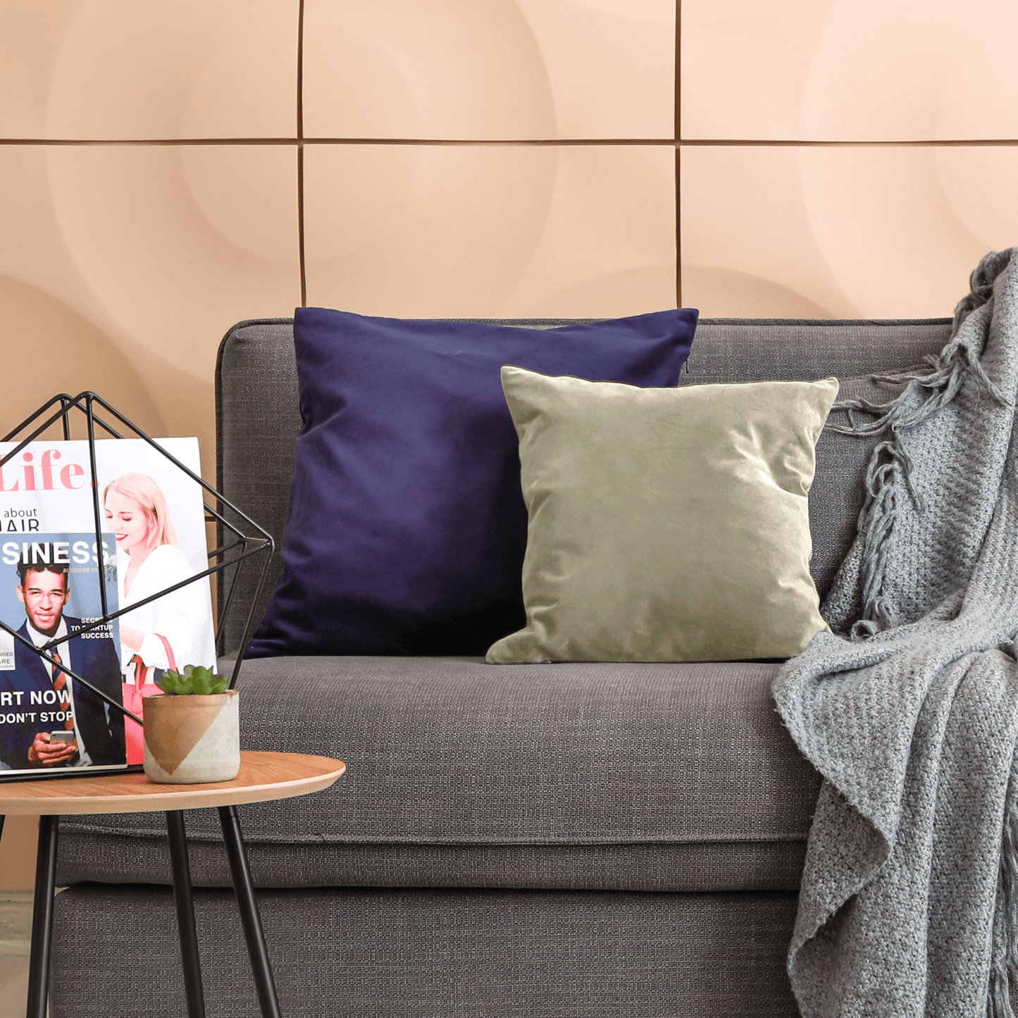 Bricocenter NEW MANCHESTER ECRU CUSHION 45X45 CM