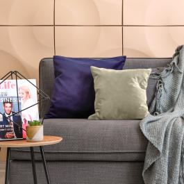 NEW MANCHESTER ECRU CUSHION 45X45 CM