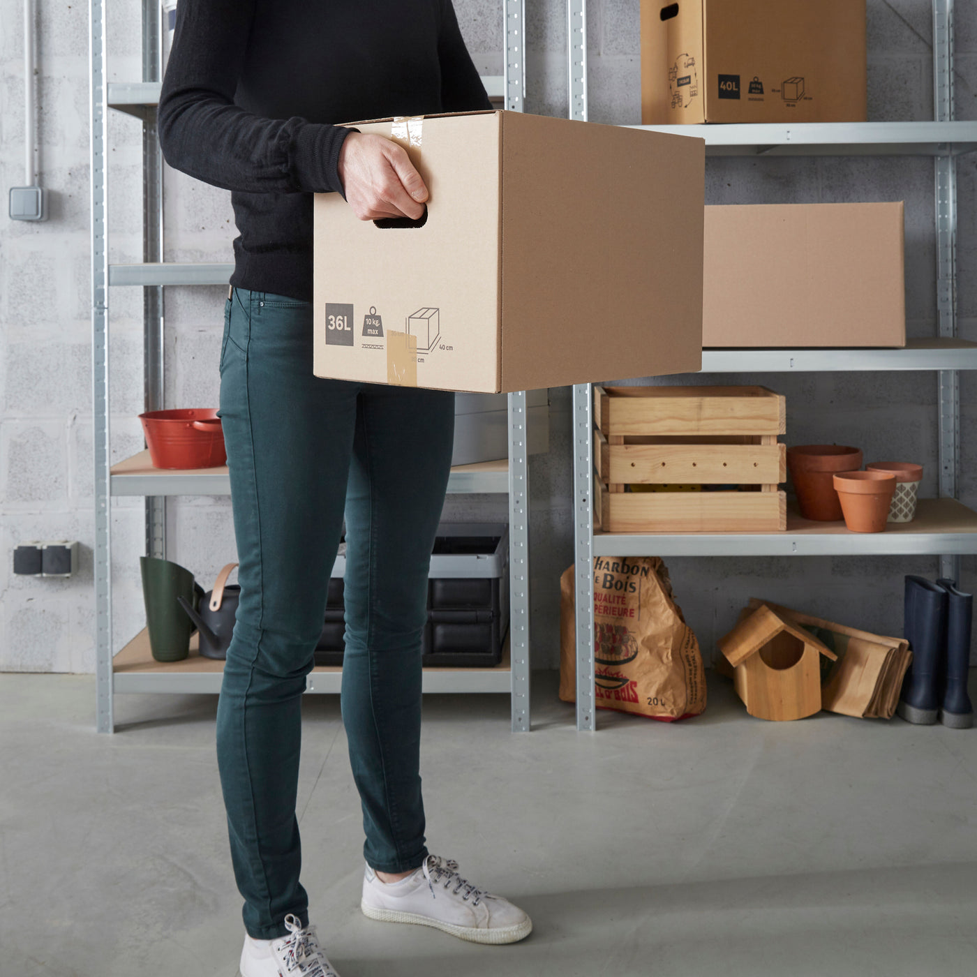 CARDBOARD BOX W40xD30xH30CM 36LT PO