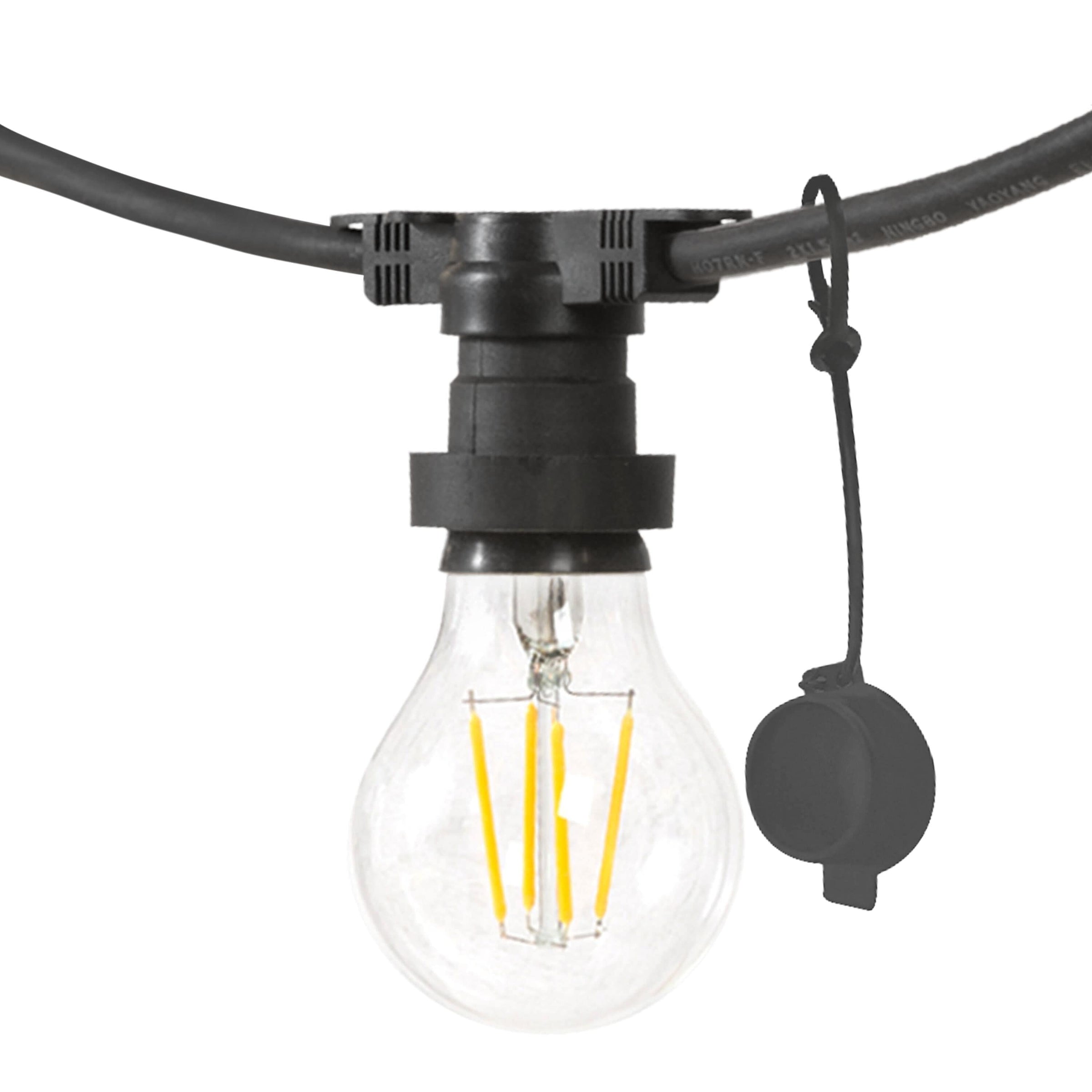 Bricocenter GHIRLANDA SEGOYA NERO 5MT 10XE27=15W IP44