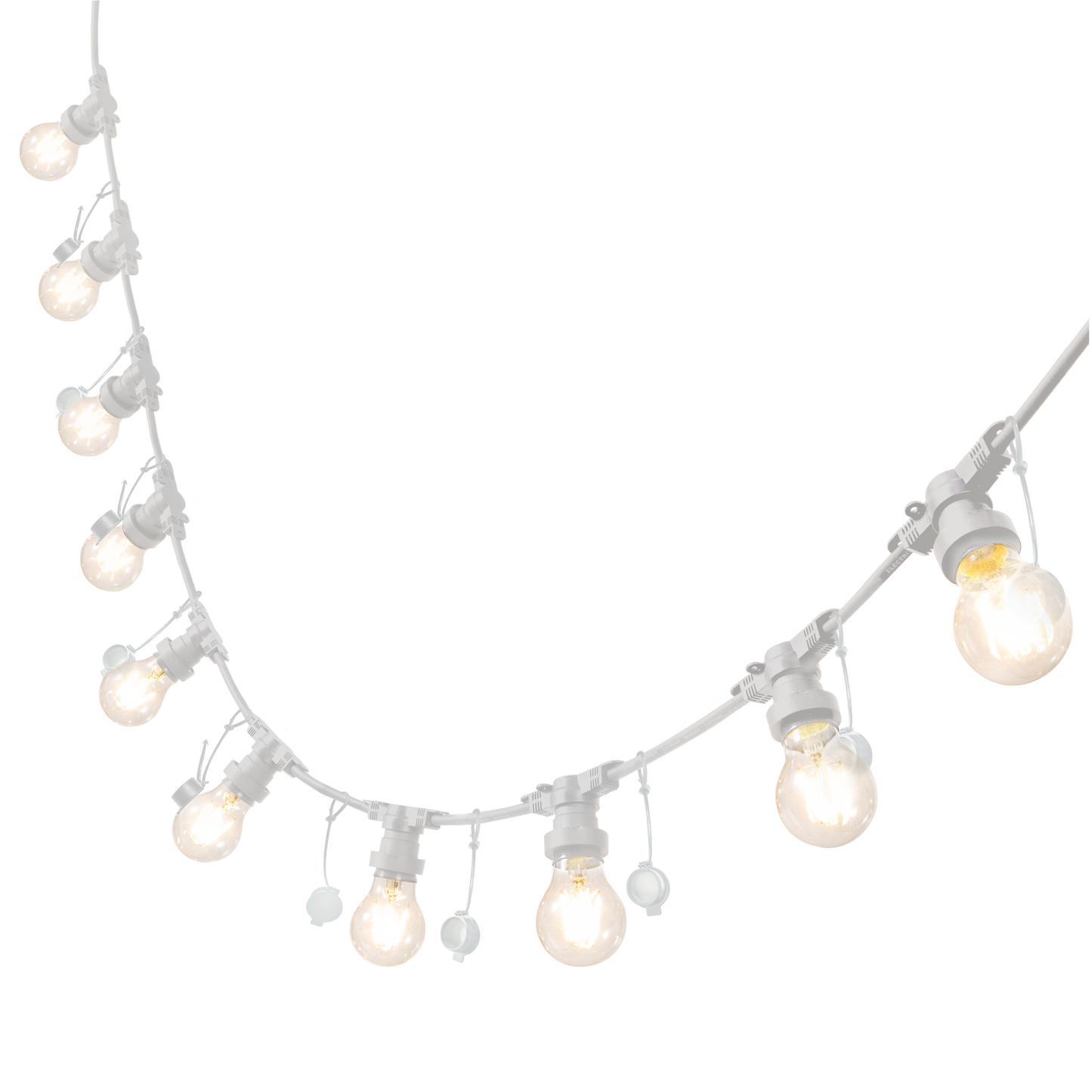 SEGOYA GARLAND WHITE 5MT 10XE27=15W IP44