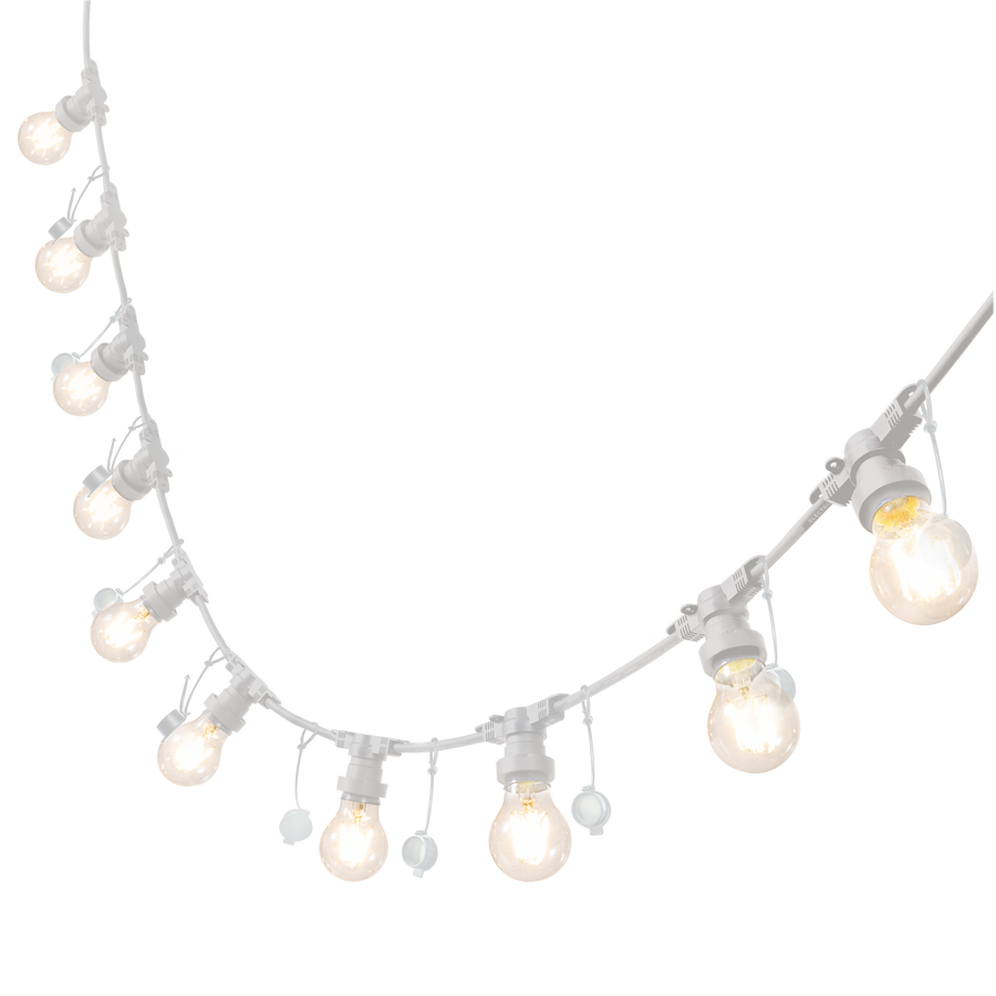 SEGOYA GARLAND WHITE 5MT 10XE27=15W IP44