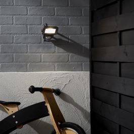 YONKERS ALUMINIUM PROJECTOR BLACK LED10W WITH MOTION SENSOR