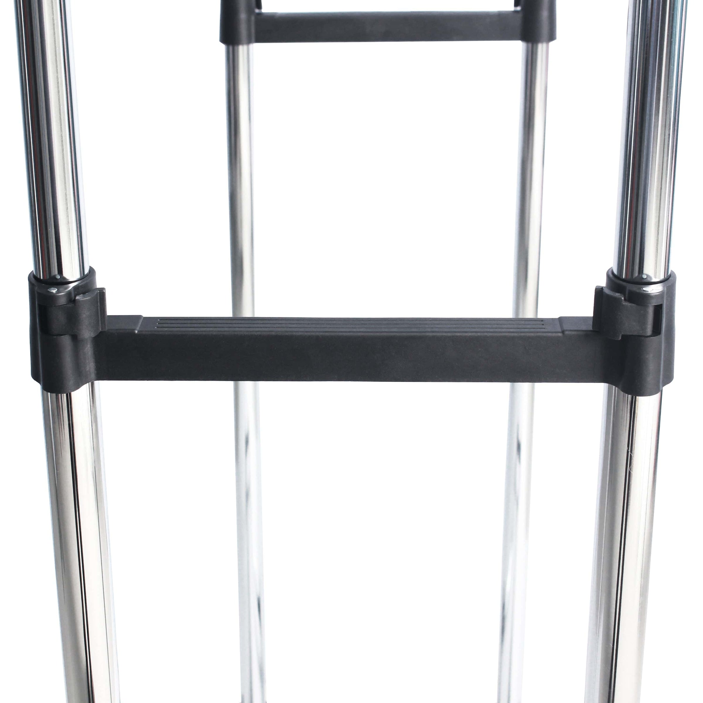Bricocenter DOUBLE METAL STAND L 79,5-120 P53,5 H 100-172 CHROME-PLATED