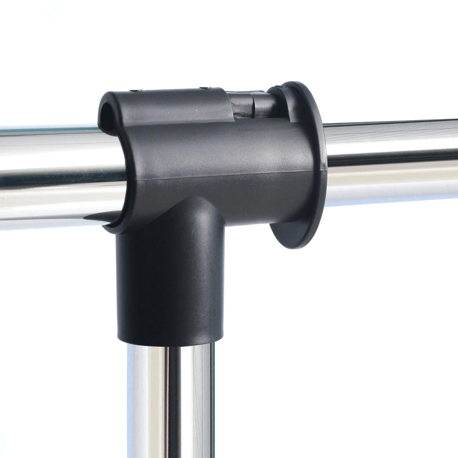 Bricocenter DOUBLE METAL STAND L 79,5-120 P53,5 H 100-172 CHROME-PLATED