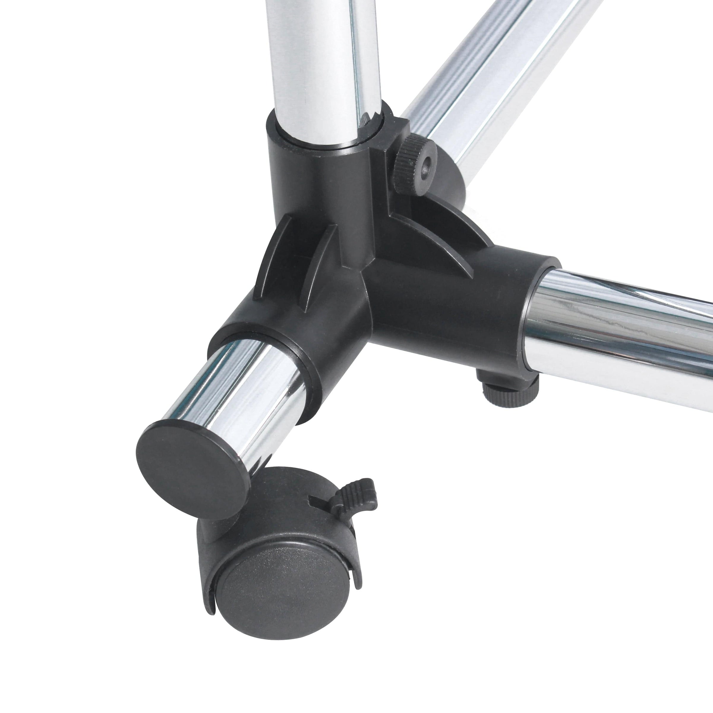 Bricocenter DOUBLE METAL STAND L 79,5-120 P53,5 H 100-172 CHROME-PLATED