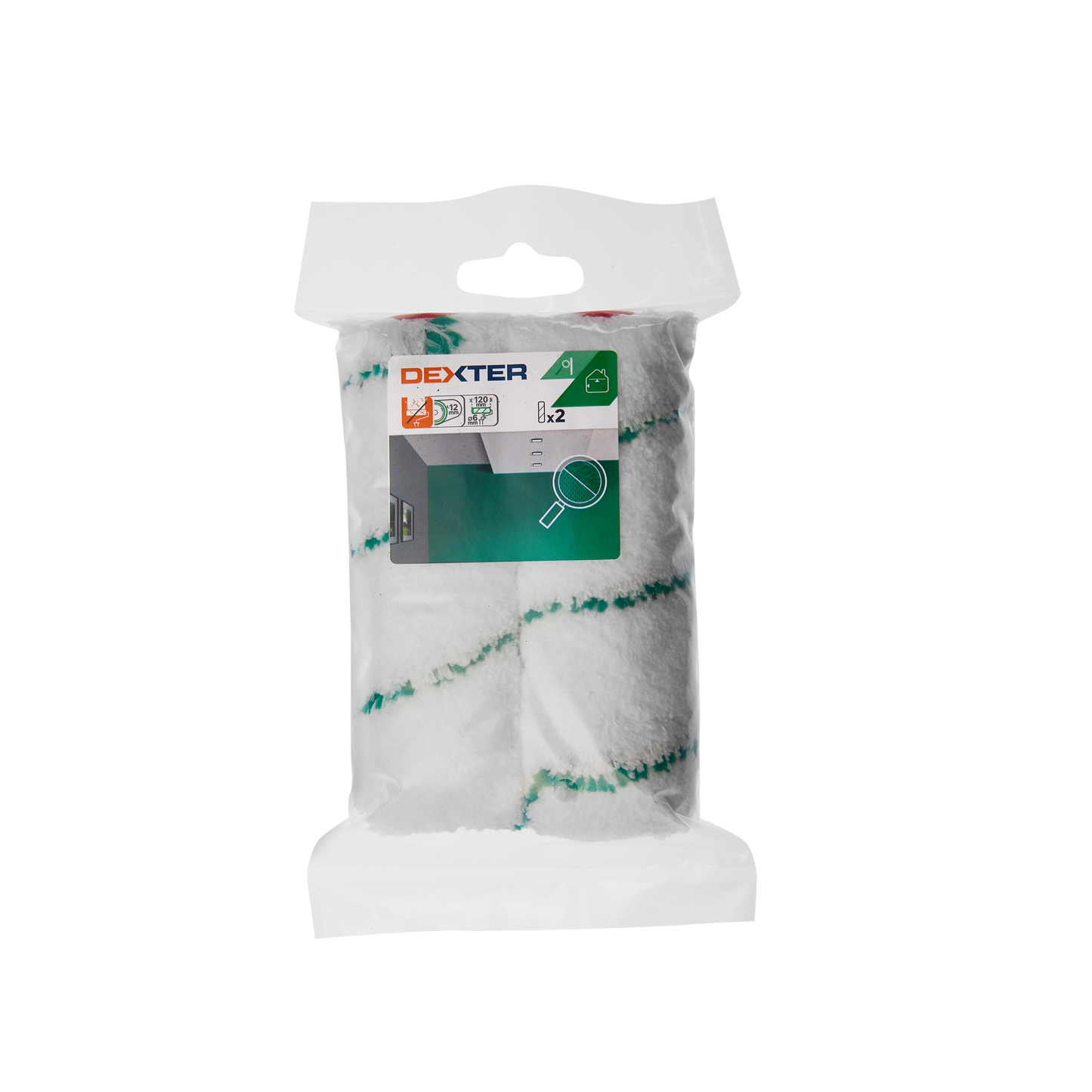2 RICARICHE MURO POCO RUVIDO 12CM DEXTER