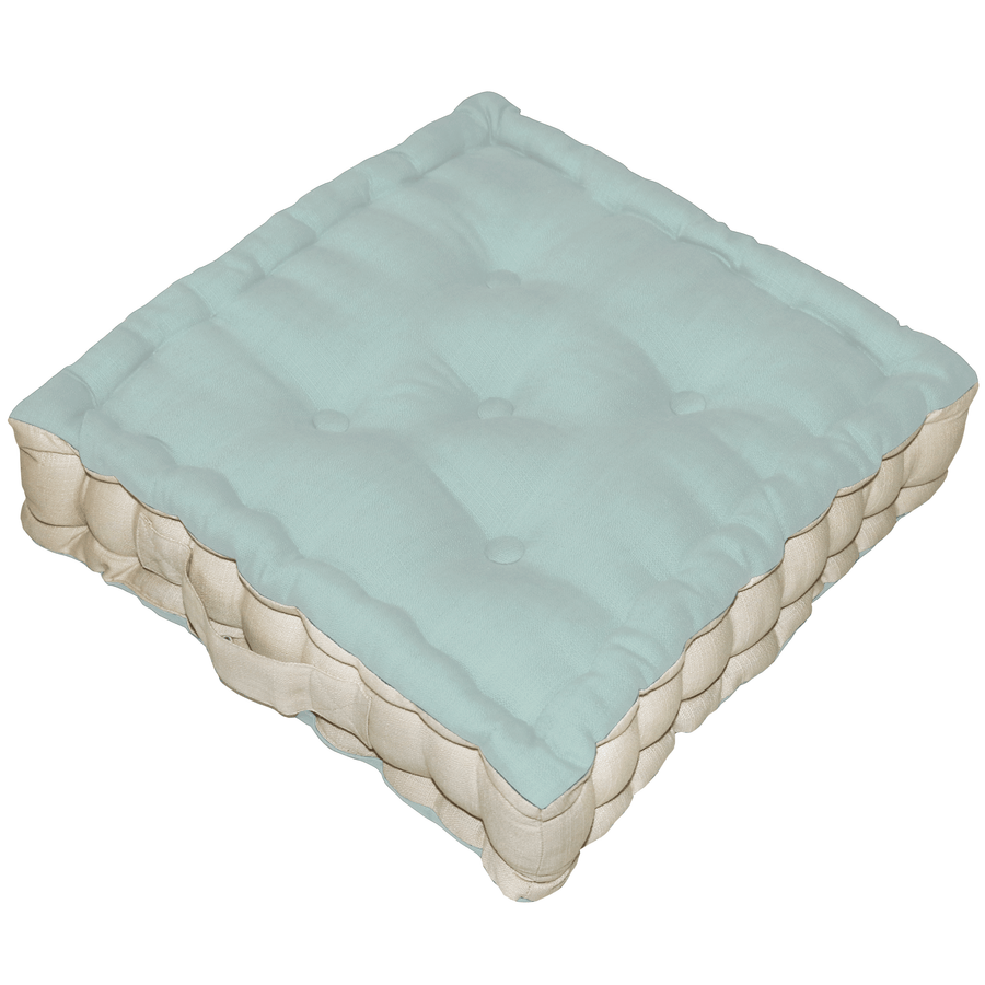 Bricocenter LEYA SAGE GREEN MATTRESS PILLOW 40X40X10 CM ORGANIC COTTON