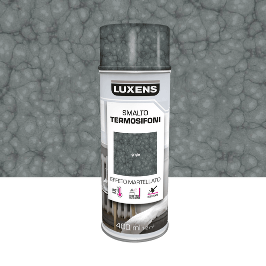 Bricocenter SPRAY TERMOSIFONI GRIGIO MARTELLATO 400ML LUXENS