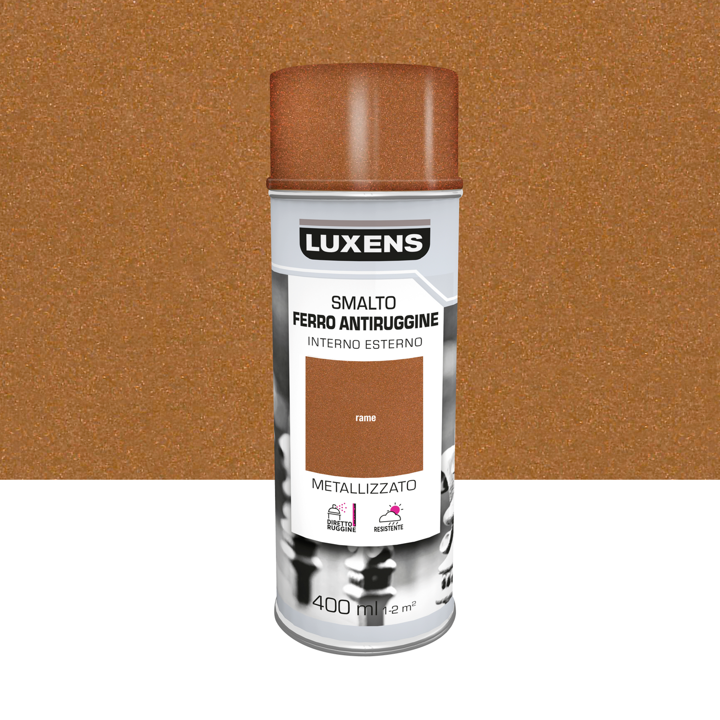 ANTI-RUST COPPER METALIZED SPRAY 400 ML LUXENS