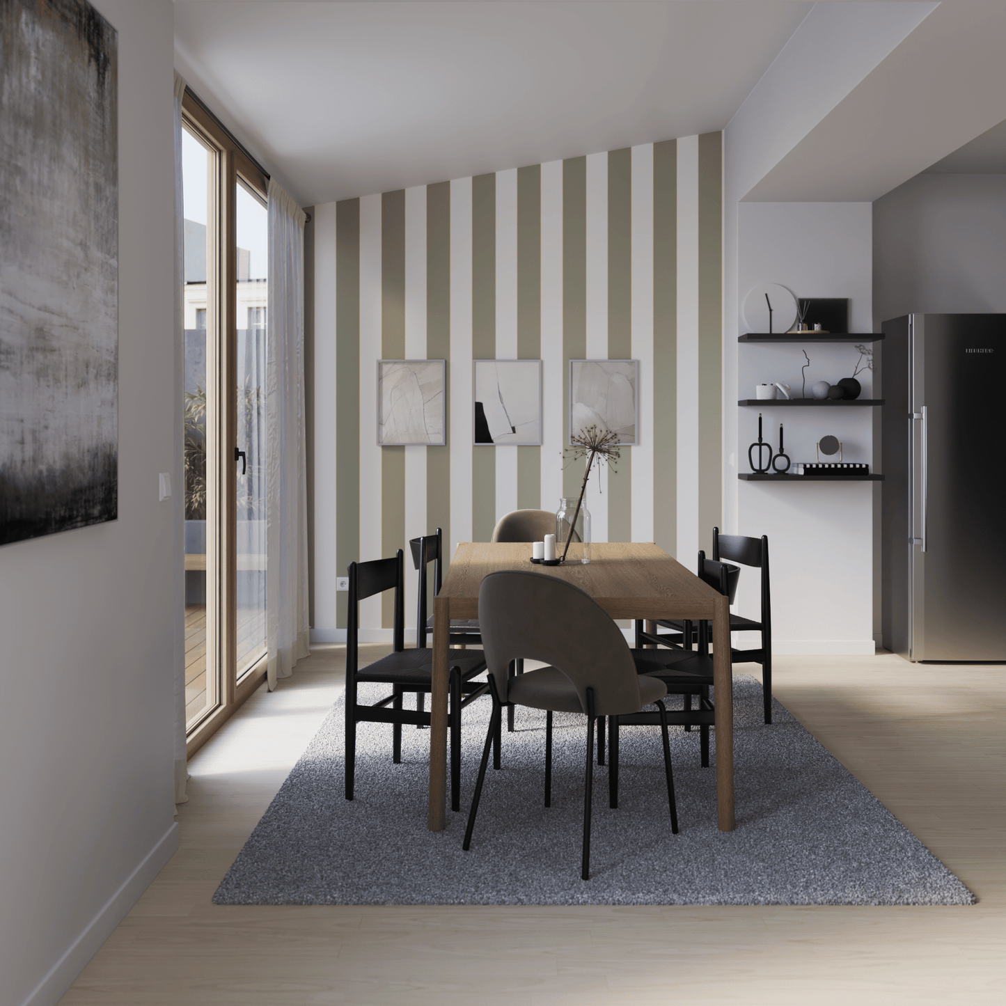 Beige opaque dubbo curtain 200x280cm webbing and hidden loop