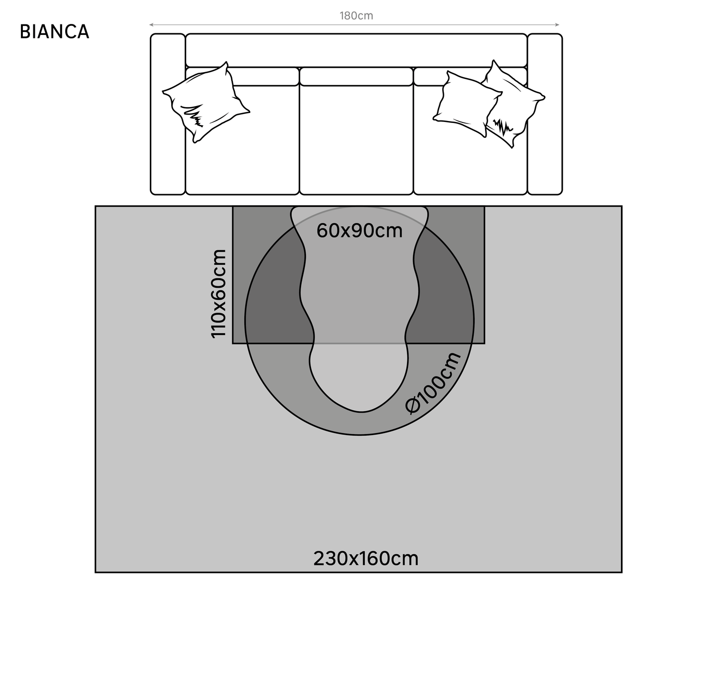 Bricocenter TAPPETO BIANCA CREMA 60x110 CM POLIESTERE
