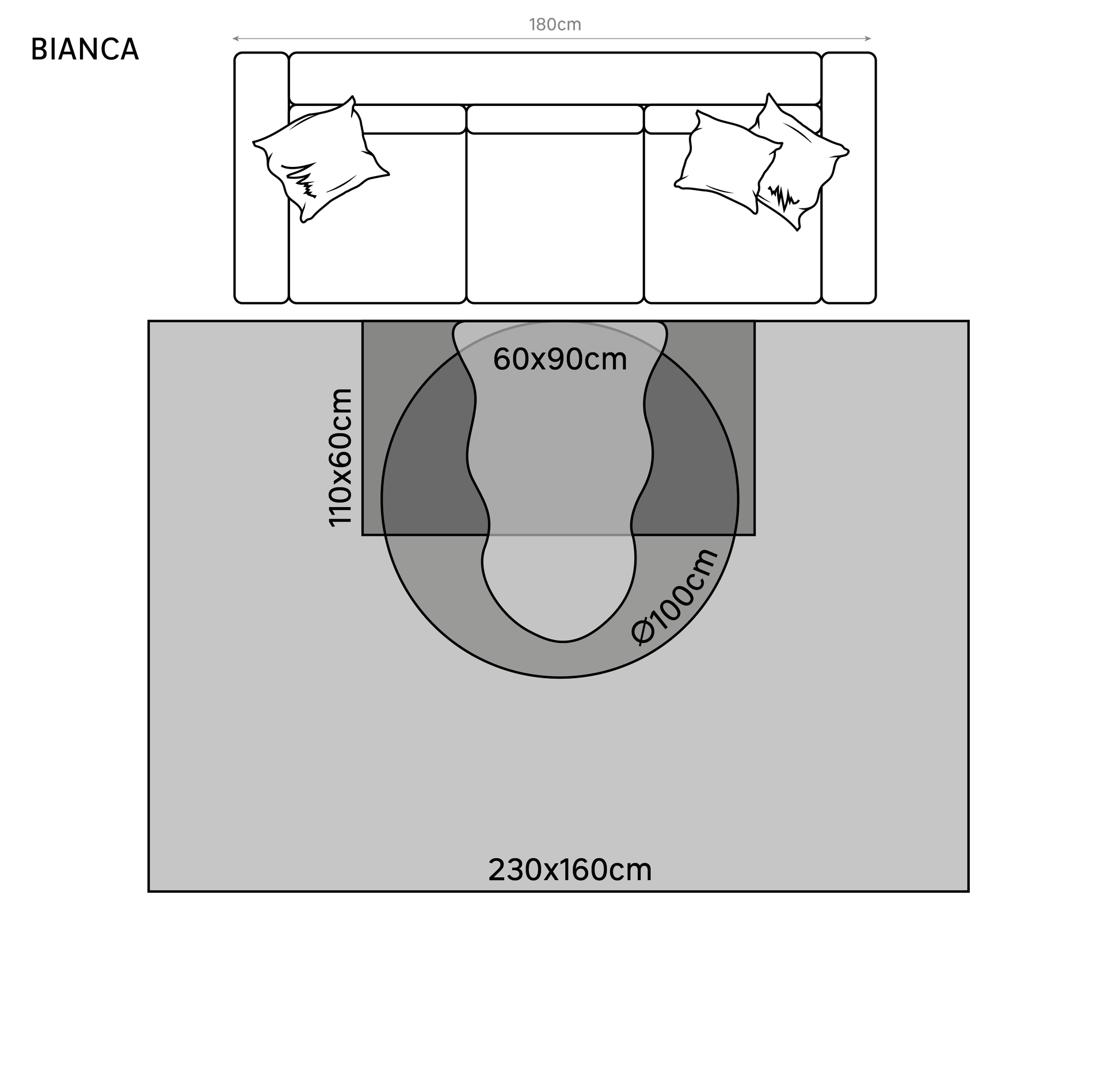 Bricocenter TAPPETO BIANCA CREMA 60x110 CM POLIESTERE