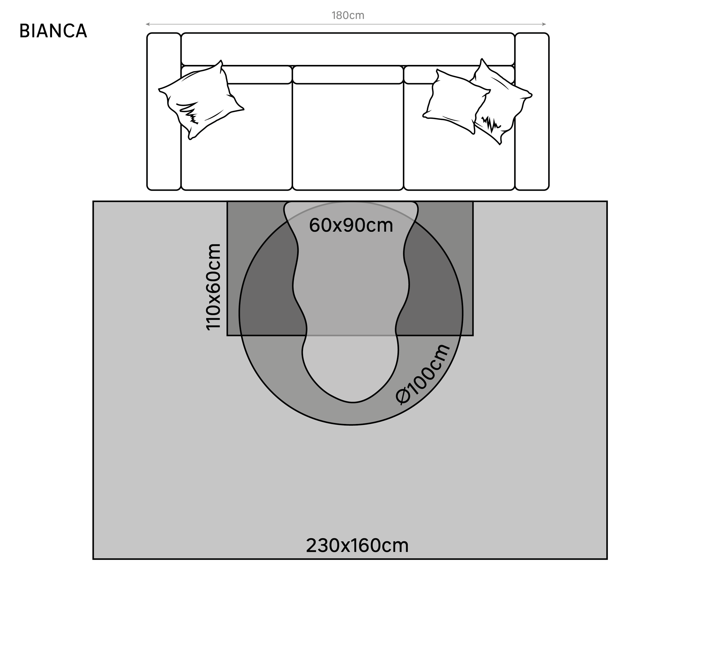 Bricocenter TAPPETO BIANCA CREMA 60x110 CM POLIESTERE
