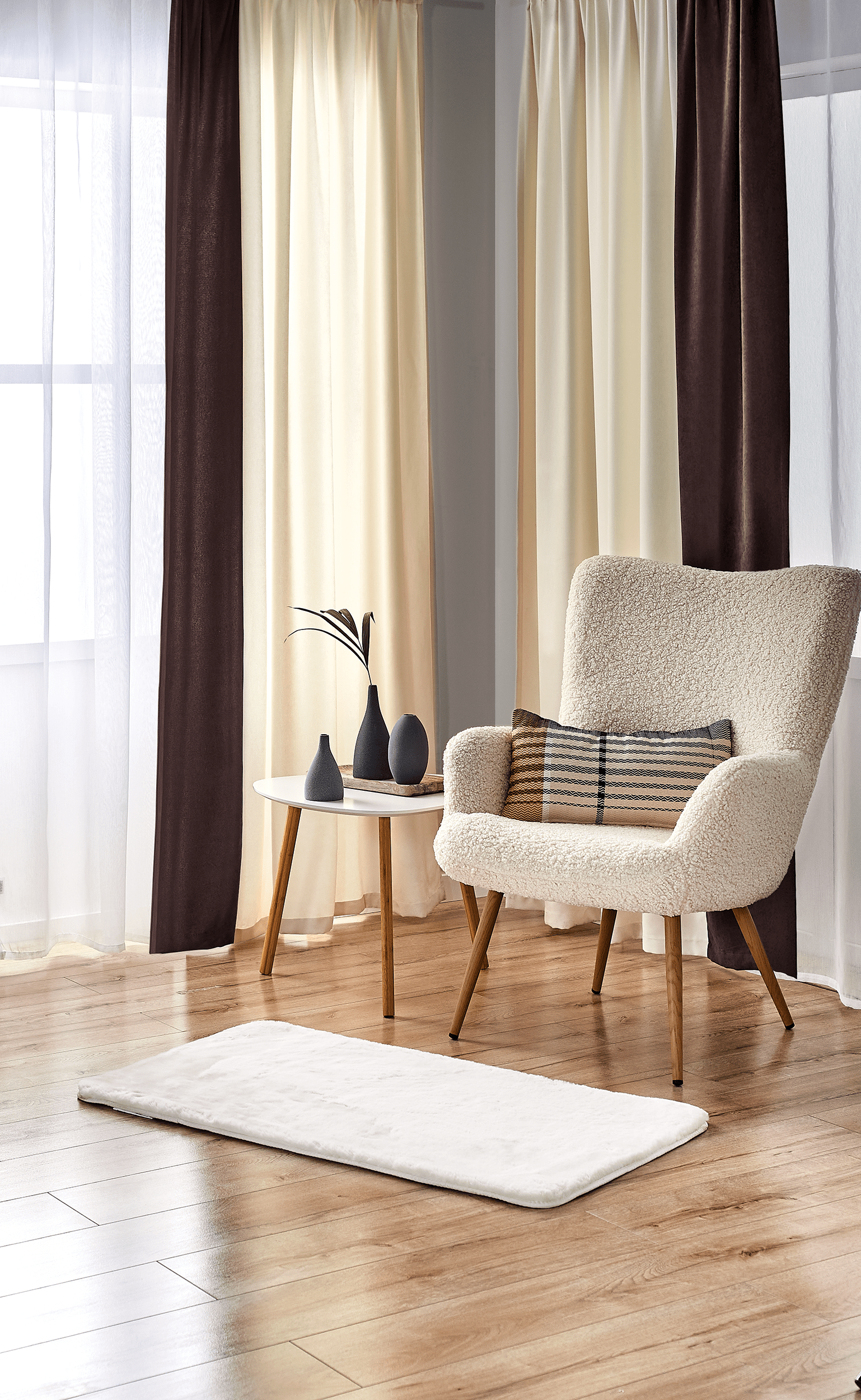 Bricocenter TAPPETO BIANCA CREMA 60x110 CM POLIESTERE