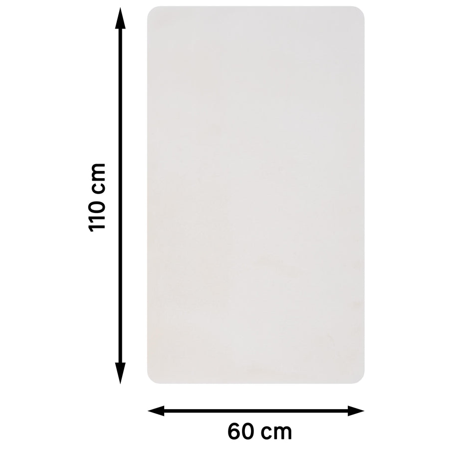 WHITE CREAM 60x110 CM POLYESTER RUG